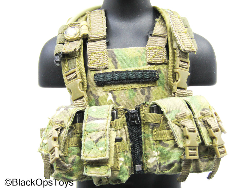 Load image into Gallery viewer, Multicam Camo Plate Carrier Vest w/Chest RIg &amp; Tactical Backpack
