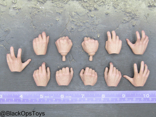 John Wick Chapter 4 - Male Hand Set (x11) w/Left Hands Missing Ring Finger