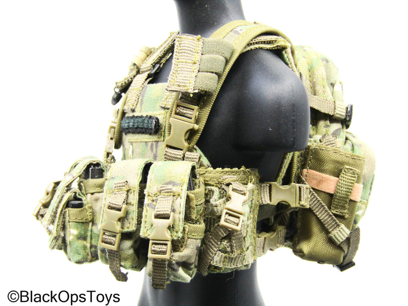 Load image into Gallery viewer, Multicam Camo Plate Carrier Vest w/Chest RIg &amp; Tactical Backpack
