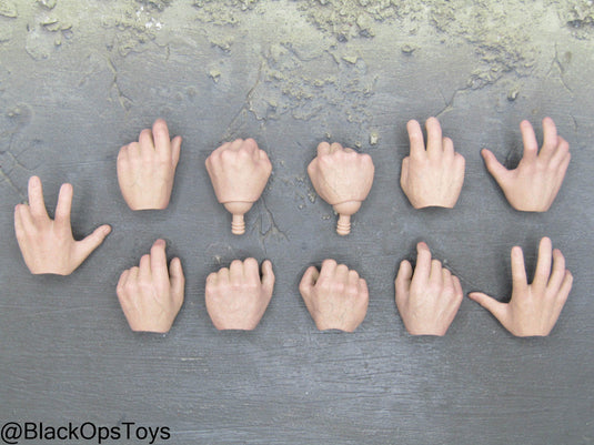 John Wick Chapter 4 - Male Hand Set (x11) w/Left Hands Missing Ring Finger
