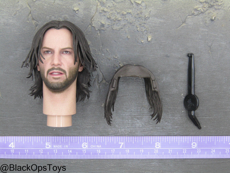 Load image into Gallery viewer, John Wick Chapter 4 - Male Headsculpt w/PERS &amp; Swappable Hair
