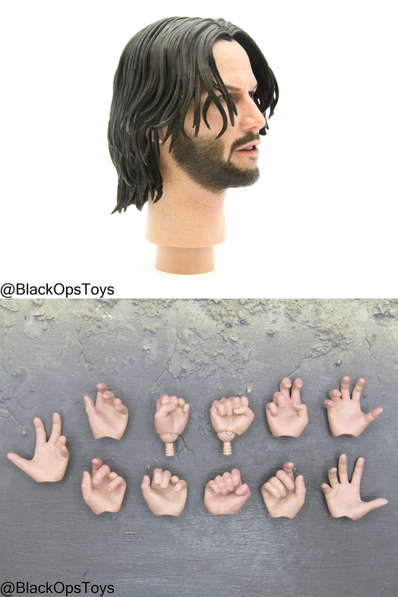 Load image into Gallery viewer, John Wick Chapter 4 - Male Headsculpt w/Hand Set (x11)
