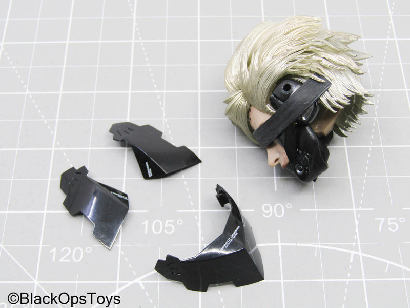 Load image into Gallery viewer, Metal Gear - Custom Raiden Headsculpt w/Faceplate (Hot Toys)
