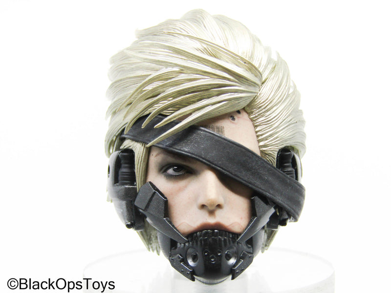 Load image into Gallery viewer, Metal Gear - Custom Raiden Headsculpt w/Faceplate (Hot Toys)
