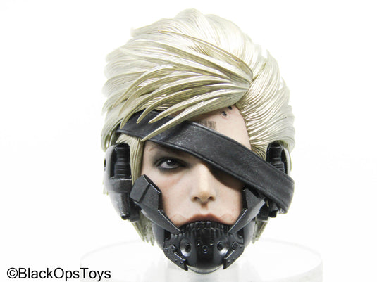 Metal Gear - Custom Raiden Headsculpt w/Faceplate (Hot Toys)