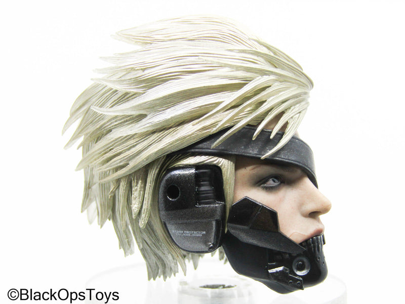 Load image into Gallery viewer, Metal Gear - Custom Raiden Headsculpt w/Faceplate (Hot Toys)
