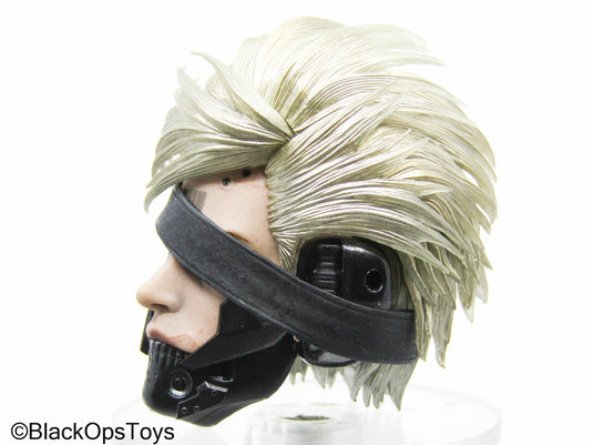 Metal Gear - Custom Raiden Headsculpt w/Faceplate (Hot Toys)