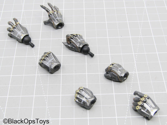 Metal Gear - Raiden Hand Set (x7) w/Pegs (Hot Toys)