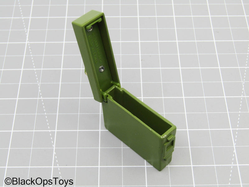 Load image into Gallery viewer, Metal Green Ammo Can

