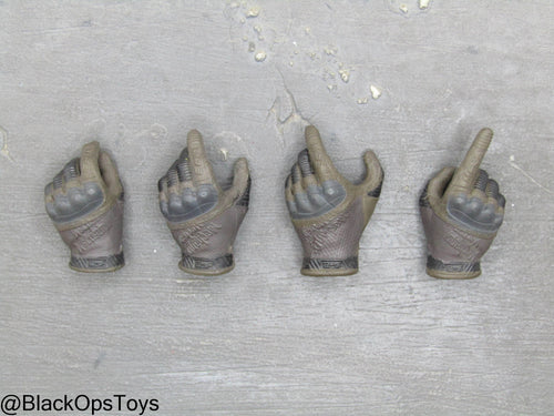 SMU - Coalition Forces - Brown Gloved Hand Set (x4)