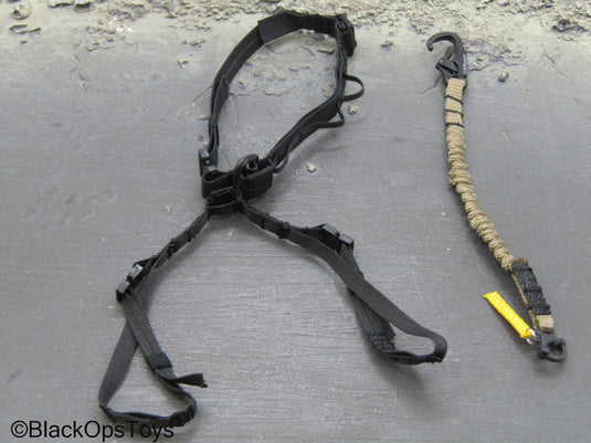 Extreme Zone Gaius Task - Black Harness w/Retention Lanyard