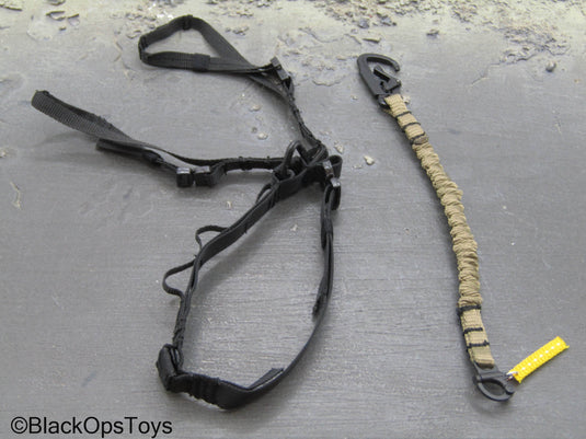 Extreme Zone Gaius Task - Black Harness w/Retention Lanyard