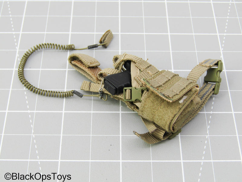 Load image into Gallery viewer, Pistol w/Drop Leg Holster &amp; Tac Light (Solider Story)
