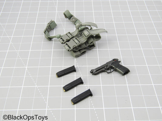 M9 Pistol w/Drop Leg Holster (Soldier Story)