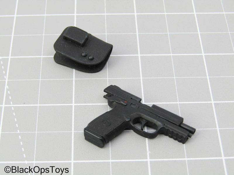 Load image into Gallery viewer, Pistol w/Left-Handed Holster (Hot Toys)
