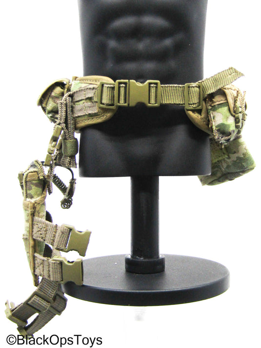 Multicam Camo Medic Belt w/Black Pistol