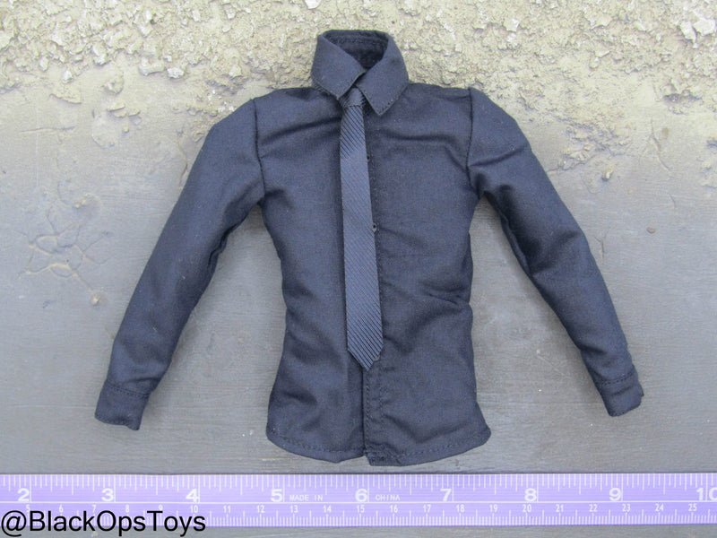 Load image into Gallery viewer, Gangsters Kingdom - Diamond 8 Joy - Blue Dress Shirt w/Tie
