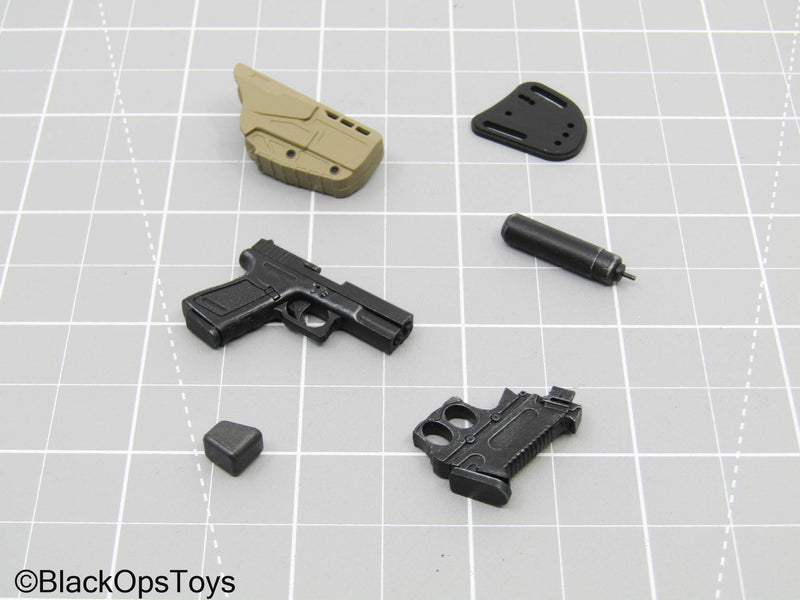 Load image into Gallery viewer, Modified Pistol w/Holster, &amp; Suppressor
