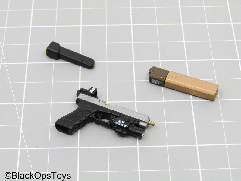 Load image into Gallery viewer, Pistol w/ Scope, Tac Light, &amp; Suppressor
