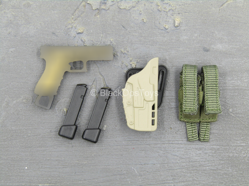 Load image into Gallery viewer, Urban Operation PMC - Pistol w/Green MOLLE Dual Cell Pouch
