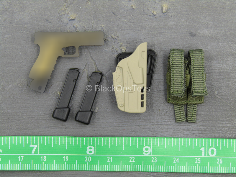 Load image into Gallery viewer, Urban Operation PMC - Pistol w/Green MOLLE Dual Cell Pouch
