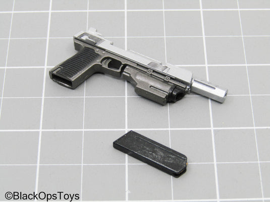 Modified Pistol w/Tac Light, & Suppressor (Hot Toys)