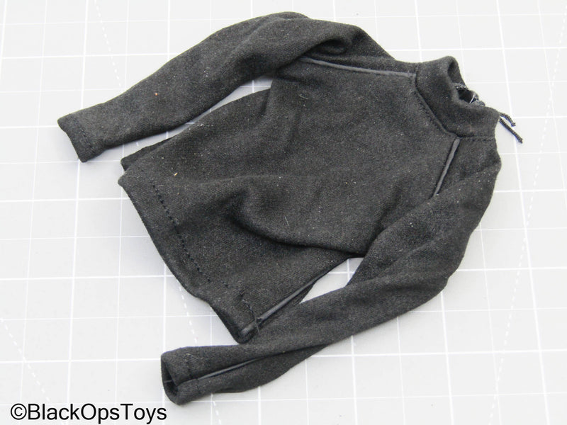 Load image into Gallery viewer, Black Zipped Up Hoodie
