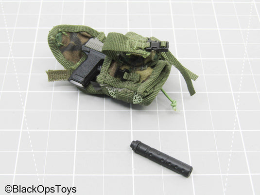HK Socom Pistol w/Drop Leg Holster, & Suppressor (DAM Toys)