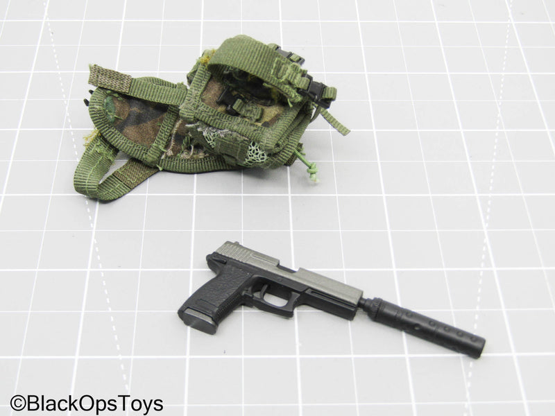 Load image into Gallery viewer, HK Socom Pistol w/Drop Leg Holster, &amp; Suppressor (DAM Toys)
