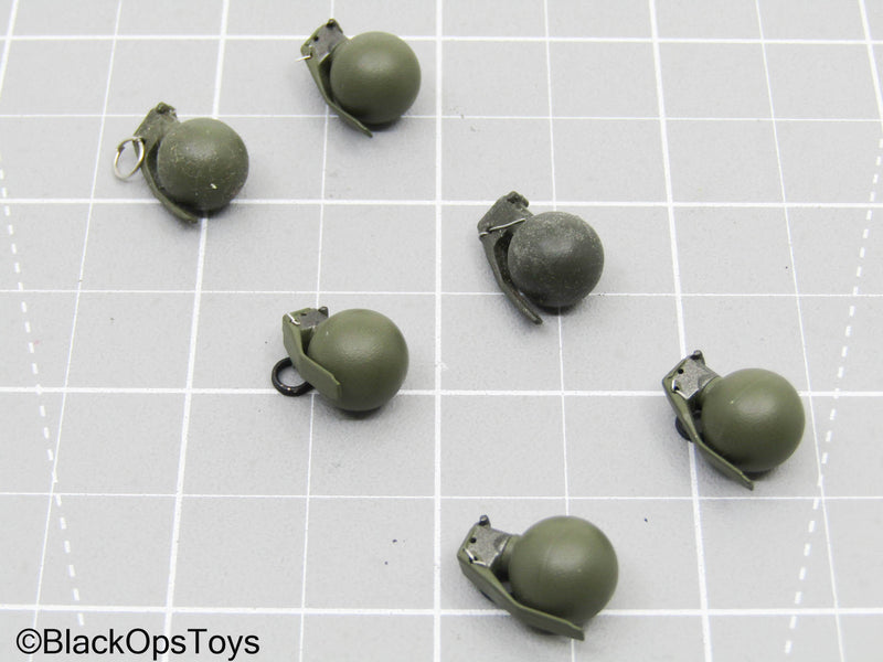 Load image into Gallery viewer, OD Green Frag Grenade Lot (x6)
