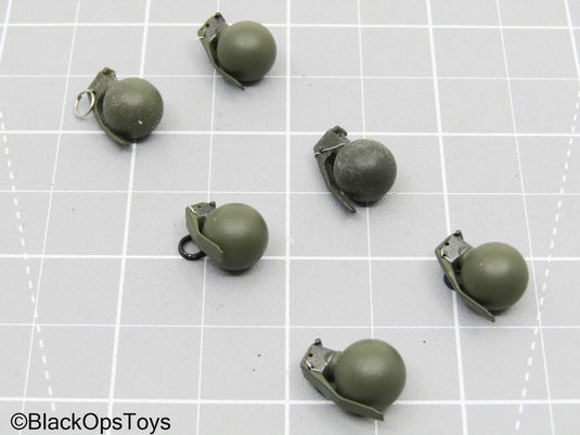OD Green Frag Grenade Lot (x6)