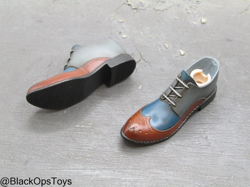 Poker Kingdom LTD - Nell - Blue & Brown Dress Shoes (Peg Type) BlackOpsToys Poker Kingdom LTD - Nell - Blue & Brown Dress Shoes (Peg Type) BlackOpsToys