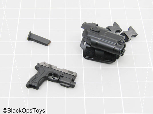 Pistol w/Drop Leg Holster, & Tac Light (READ DESC)