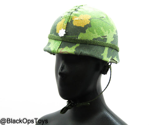 Vietnam US Army Lt. Col. Moore - Metal Helmet w/Cover