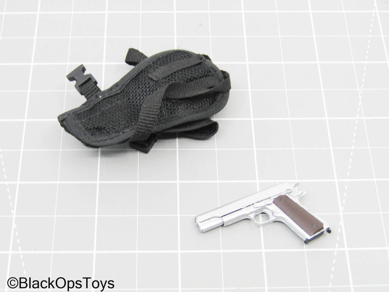 Load image into Gallery viewer, M1911 Pistol w/Drop Leg Holster, &amp; Mag Pouch
