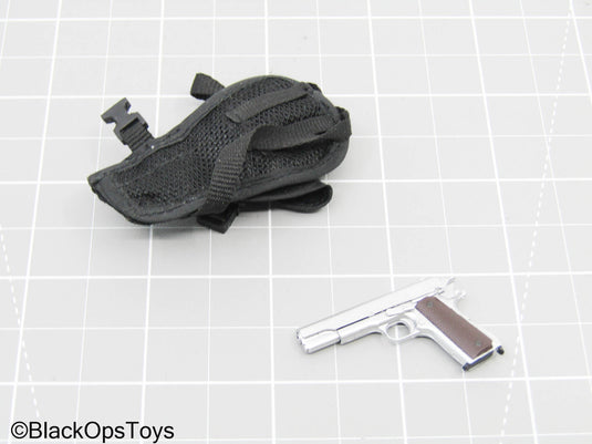 M1911 Pistol w/Drop Leg Holster, & Mag Pouch