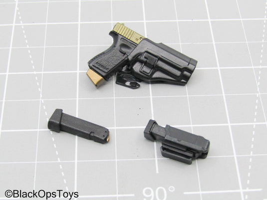 Pistol w/MOLLE Holster, Pocket Mag Holder, & Magazine Set