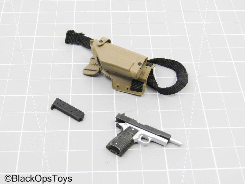 Load image into Gallery viewer, M1911 Pistol w/Drop Leg Holster
