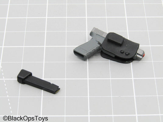 Pistol w/Left-Handed Holster (Easy & Simple)