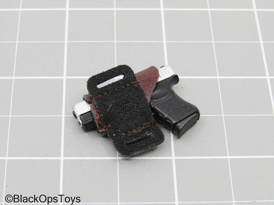 Pistol w/Leather Like Holster (DAM Toys) (READ DESC)