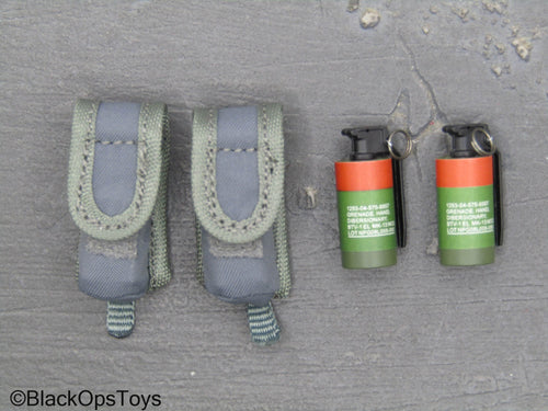 Dutch DSI Grenade Launcher Ver - Flashbangs w/Grey MOLLE Pouches