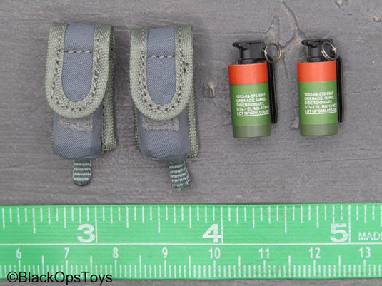 Dutch DSI Grenade Launcher Ver - Flashbangs w/Grey MOLLE Pouches