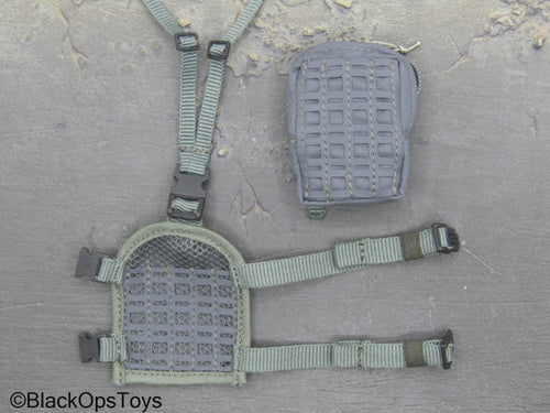 Dutch DSI Grenade Launcher Ver - Grey MOLLE Drop Leg Platform w/Pouch