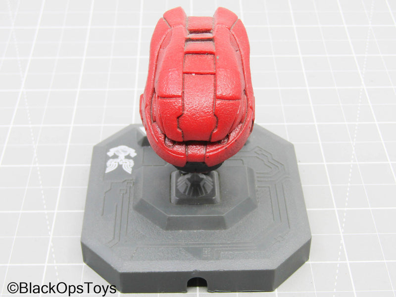 Load image into Gallery viewer, Halo - Red Spartan Mark VI Helmet w/Stand
