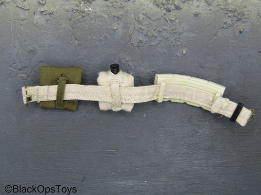 WWII - Tan Belt w/Pouch Set