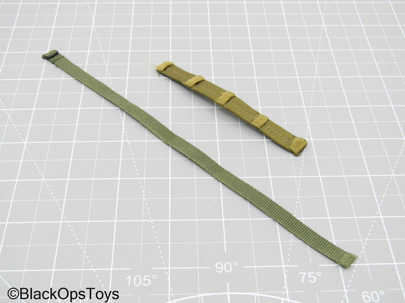 Load image into Gallery viewer, Green Belt w/Olive Green Belt Pad
