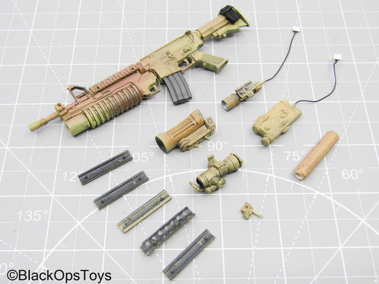Desert Tan M4A1 Rifle w/M203 Grenade Launcher & Attachments