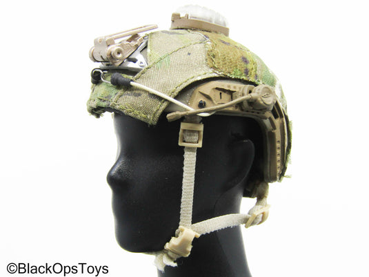 Multicam Camo Tactical Helmet w/Attachments