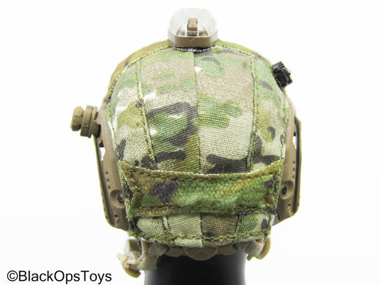 Multicam Camo Tactical Helmet w/Attachments