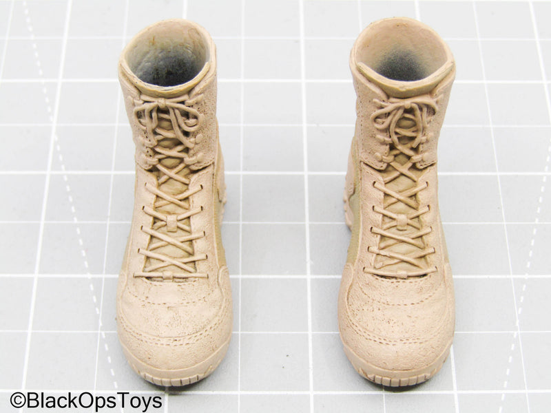 Load image into Gallery viewer, Tan Combat Boots
